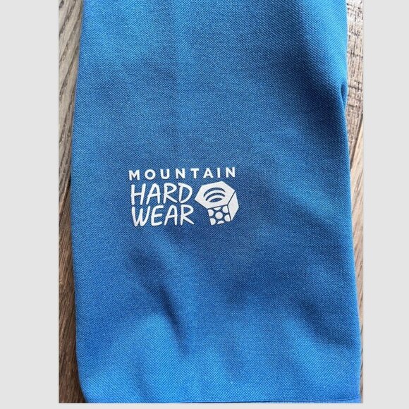 Mountain Hardwear Norse Peak Full-Zip Hoodie Size M Blue Tan Fleece Jacket - Picture 5 of 9